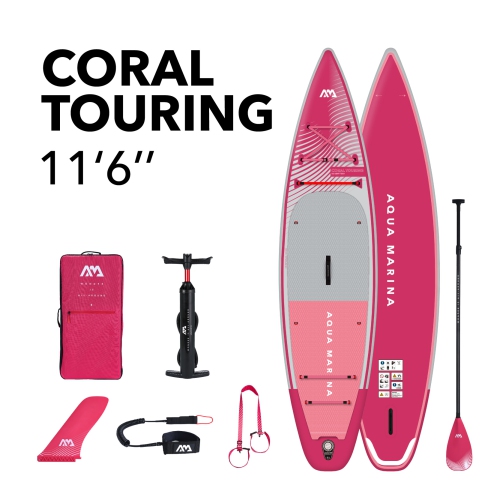Image 1 of 10.. Aqua Marina - CORAL Touring 11' 6" Inflatable Stand Up Paddle Board (iSup)