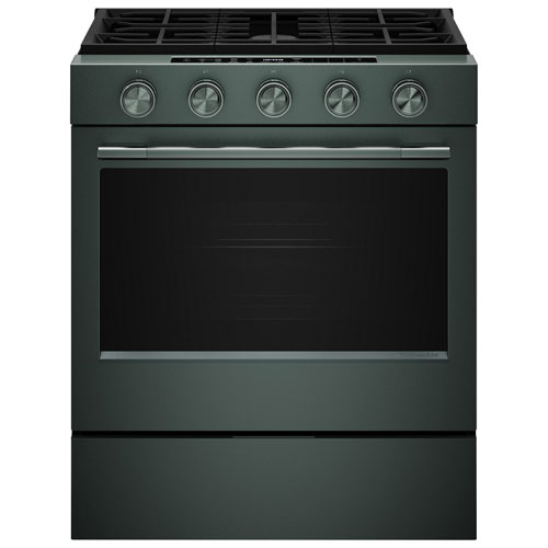 KitchenAid 30" 5.0 Cu. Ft. True Convection 5-Burner Slide-In Gas Air Fry Range - Juniper
