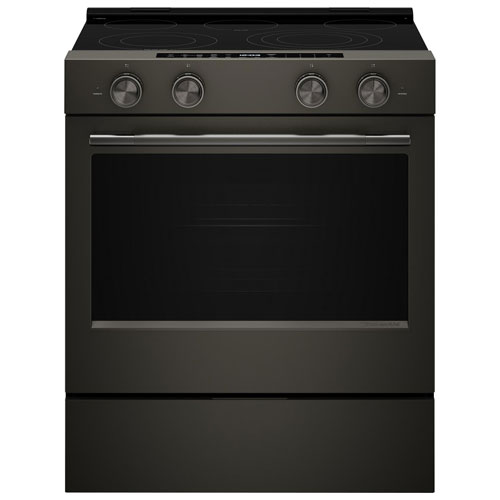Cuisinière électrique encastrable à 5 éléments avec convection véritable et friture à air chaud 5,3 pi³ 30 po de KitchenAid - Fonte noire