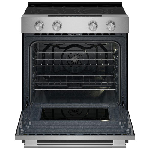 Cuisinière électrique encastrable avec ventilateur à convection et friture à air chaud 5,3 pi³ 30 po de KitchenAid (YKSES330SPS) - Fini en acier inoxydable PrintShield