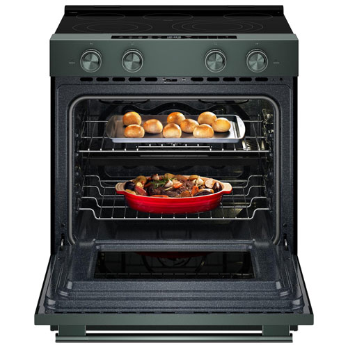 Cuisinière électrique encastrable à 5 éléments avec convection véritable et friture à air chaud 5,3 pi³ 30 po de KitchenAid - Genévrier