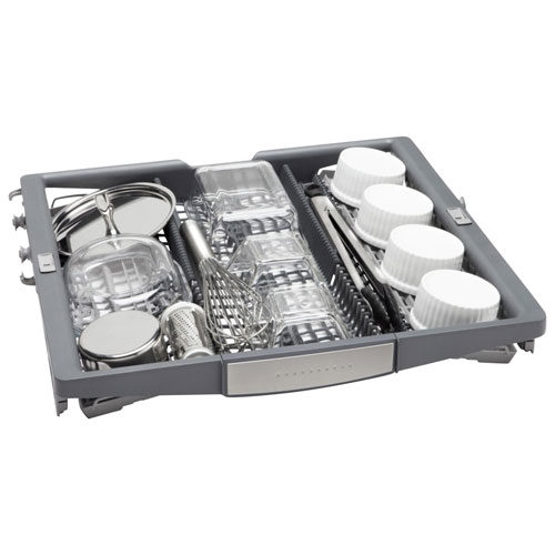 Bosch 800-Series 24" 42dB Built-In Dishwasher w/ Stainless Steel Tub & Third Rack (SHX78DM5N) - Stainless