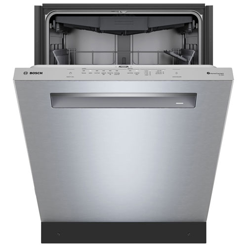 Bosch 800-Series 24" 42dB Built-In Dishwasher w/ Stainless Steel Tub & Third Rack (SHP78DM5N) - Stainless