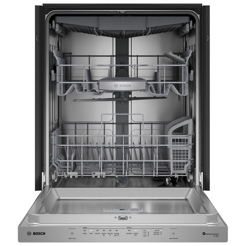Bosch 800-Series 24" 42dB Built-In Dishwasher w/ Stainless Steel Tub & Third Rack (SHP78DM5N) - Stainless