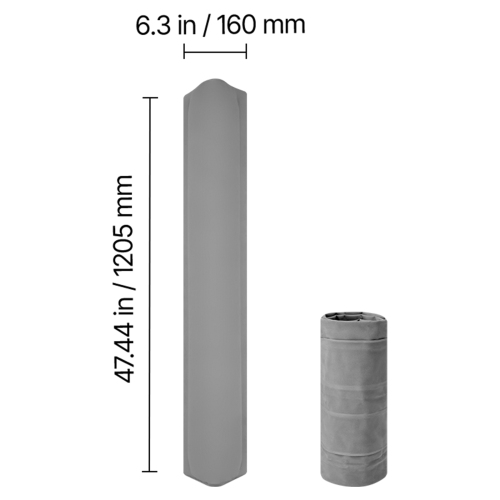 VEVOR 47.4-inch Bed Bumper for Toddlers, Inflatable Bed Guard Rail with Hand Pump, Non-Slip Flocking Toddler Bedrail Bumper for Twin, Full, Queen &