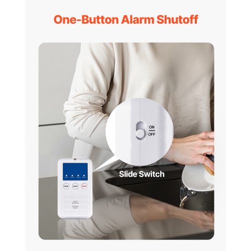 VEVOR Alert Bed Alarm System,Wireless Bed and Chair Sensor Pad with Call Button & Pager, Pre-Alert Safety Bed Alarms and Fall Prevention for Elderly,