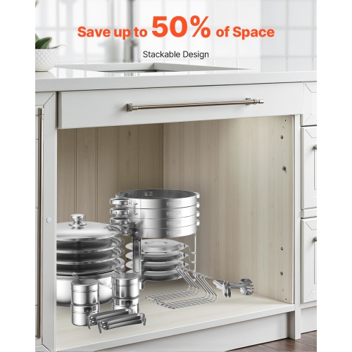 VEVOR 5 Qt 4 Pack Chafing Dish Buffet Set, Stainless Steel Chafer with 4 Full Size Pan, Round Catering Warmer Server with Glass Lid Water Pan Folding