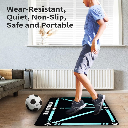 Tapis d'entraînement antidérapant pour les pas de football et ceinture d'entraînement de pied de soccer pour améliorer vos compétences de soccer pour