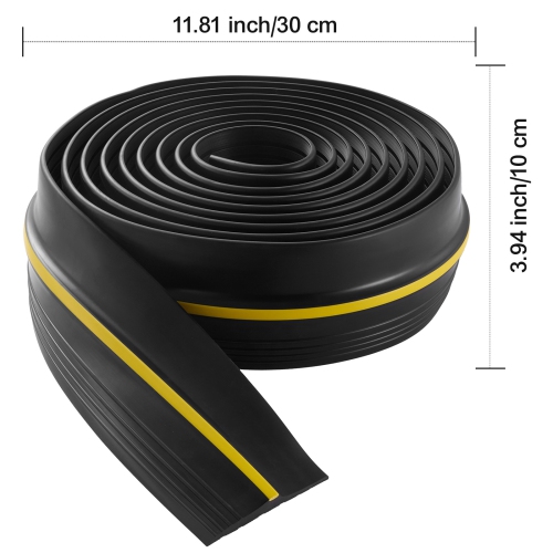 VEVOR 16.5 FT Garage Door Threshold Seal Strip, Universal Garage Door Floor Seal Strip with Adhesive, Garage Door Bottom Weatherproof Strip, Upgraded