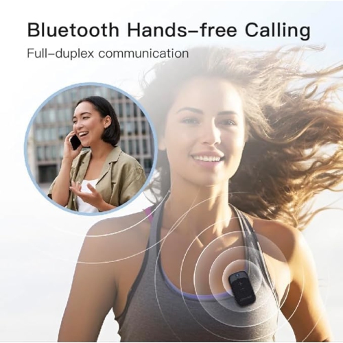 Wearable Bluetooth Speaker IPX5 Waterproof, Clip-On Mini Wireless Portable Speaker with Built-in Microphone for Hands-Free Music and Calls