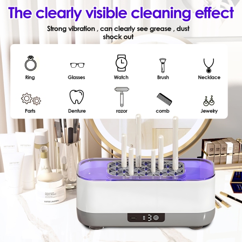 Ultrasonic cleaning machine, USB rechargeable jewelry cleaning machine, for cleaning jewelry, glasses, watches, braces