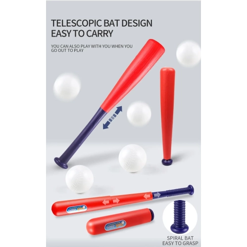 Ensemble de baseball pour enfants de 5 à 8 ans, machine à piquer, jeux de sport pour l'intérieur et l'extérieur pour garçons et filles – bleu