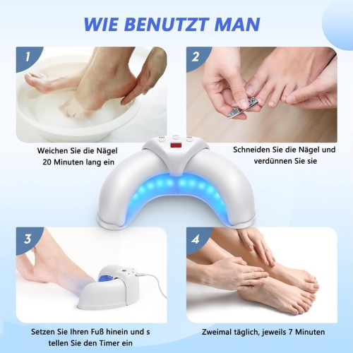 Appareil de luminothérapie, dispositif de traitement des ongles champignons, dispositif laser froid Onychomycose très efficace pour le nettoyage et