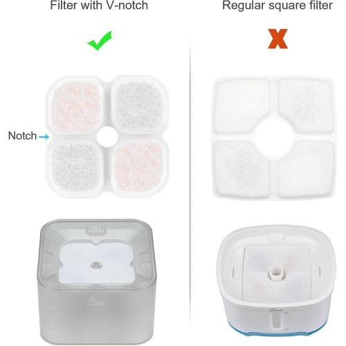 3-liter stainless steel cat water fountain - triple filtration, three flow modes, LED light, fresh water, easy to clean