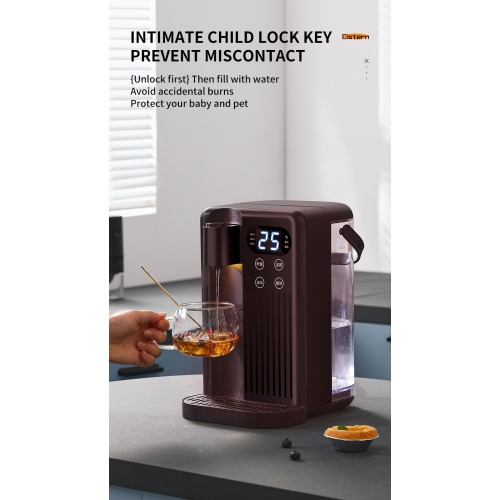 3L Capacity Smart Water Heater - 3 Seconds Convenient Instant Water Heater, 2000W, 12 Adjustable Temperature and Water Volume, Suitable for