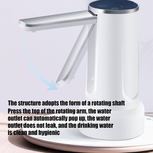 Portable folding water pump - 1200mAh battery, table and bucket dual use, intelligent quantitative, electric water filling, suitable for home/office