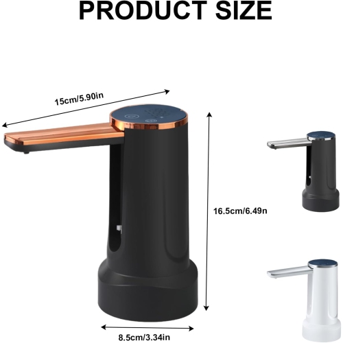 Portable folding water pump - 1200mAh battery, table and bucket dual use, intelligent quantitative, electric water filling, suitable for home/office