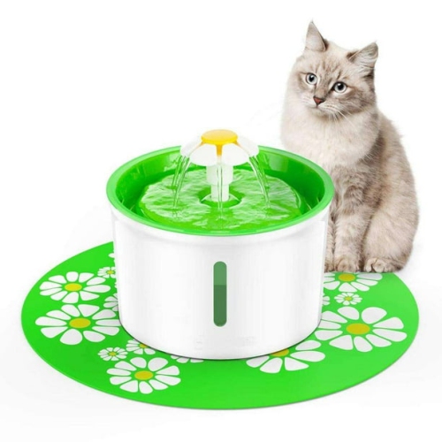 1.6L Silent Cat Drinker – Safe Automatic Drinking Machine, Triple Filtration, Protects Cat’s Whiskers, Hygienic Design, Easy to Clean