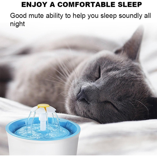 1.6L Silent Cat Drinker – Safe Automatic Drinking Machine, Triple Filtration, Protects Cat’s Whiskers, Hygienic Design, Easy to Clean