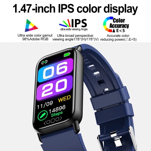 Smart Watch Blood Glucose Monitoring Smartwatch For Men Women Bracelet Fitness Tracker For Android And IOS(Black)