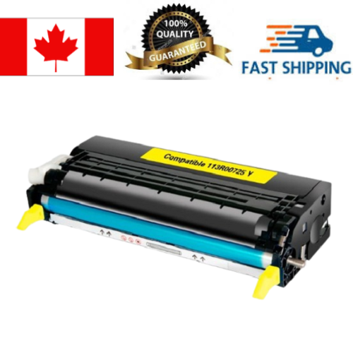 Xerox 6180 / 113R00725 Yellow Toner Cartridge, Compatible