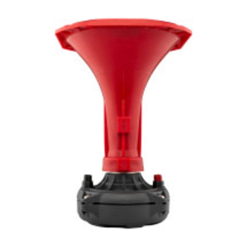 Corne en plastique torsadée DS18 PRO-H110/RD de 1&nbsp;po - Rouge