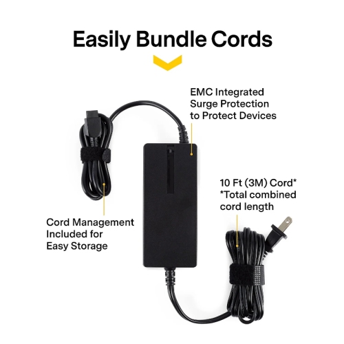 NXT Technologies 90W Universal Laptop Charger NX60998 - Black