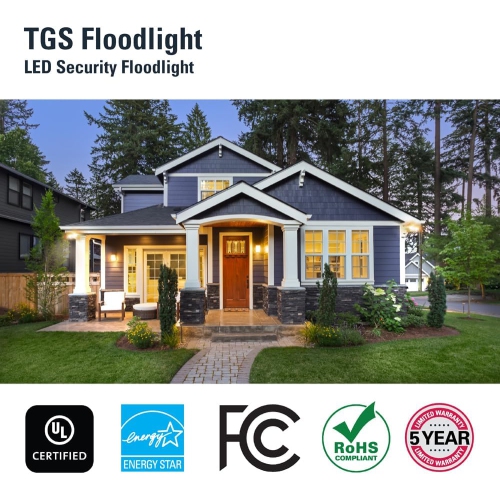 Halo Twin Head Motion Outdoor Integrated LED Motion Sensor Flood & Security Light - White