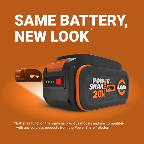 Tout neuf - Batterie Power Share PRO 4,0 Ah de WORX 20 V