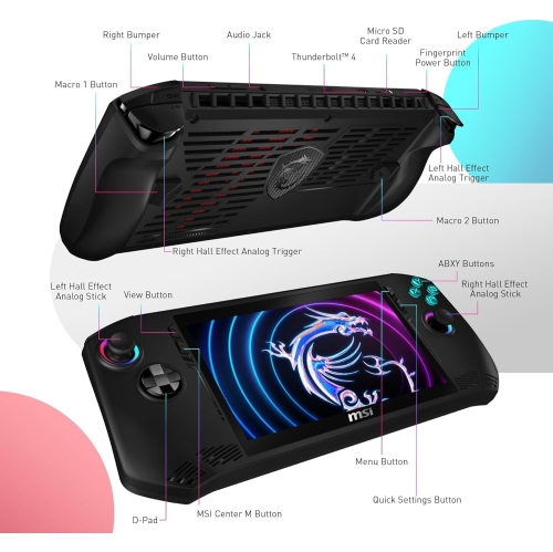 MSI Handheld Claw A1M 7" FHD 120Hz Intel® Core™ Ultra 5-135H 16GB LPDDR5 512GB NVMe SSD Windows 11 - Open Box