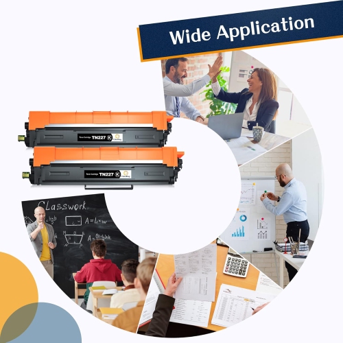 Compatible Toner Cartridge Replacement for Brother TN227 TN227BK TN-227 TN223 TN223BK for MFC-L3750CDW HL-L3210CW HL-L3290CD HL-L3230CDW MFC-L3770CDW