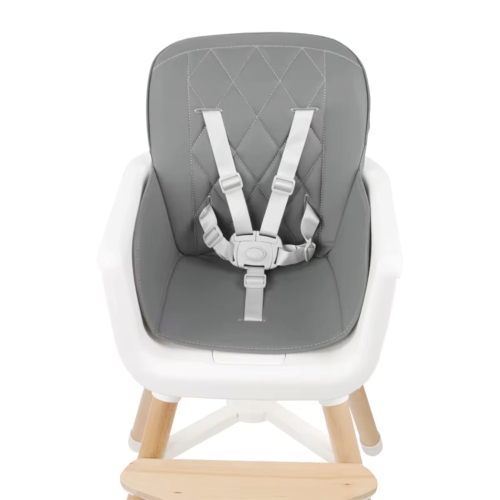 Greenwalnut Convertible Baby High Chair with Wooden Legs, Adjustable Tray, and Cushioned Seat | Wooden High Chair