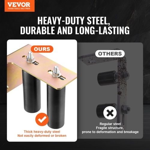 VEVOR 6” Rolling Sliding Gate Hardware Kit with L-Bracket, Universal Adjustable Sliding Gate Rollers, Heavy Duty Sliding Gate Guide Roller for