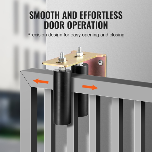 VEVOR 6” Rolling Sliding Gate Hardware Kit with L-Bracket, Universal Adjustable Sliding Gate Rollers, Heavy Duty Sliding Gate Guide Roller for