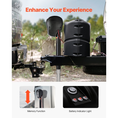 VEVOR 3500 lbs Electric Trailer Jack,Heavy Duty RV Electric Power Tongue Jack with 2 Way Connector, Memory Function, Crank Handle & Weatherproof Jack