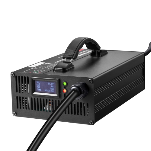 VEVOR 30A Forklift Battery Charger,24V, Smart Fully-Automatic Lead-Acid Battery Charger,24 Volt Trickle Charger with Anderson Plug,Cooling Fan,OLED