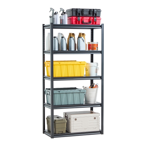 VEVOR  2000 Lbs Garage Storage Shelves, 5 Tier, 18" D X 36" W X 72" H Adjustable Metal Shelves for Garage Shelves Utility Rack Shelf, Ideal For