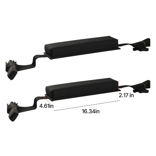 VEVOR 15.5-Inch Soft Roof Rack Pads, Universal Car Roof Rack Pads, 176LBS Loading Capacity Luggage Kayak Carrier with Portable Storage Bag for SUP