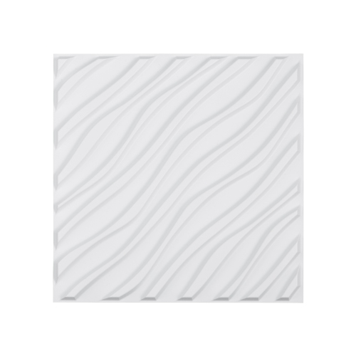 VEVOR  12-Pack 3D Wall Panels, 19.7 X 19.7 In Pvc Modern Art Minimalist Wave Tiles, 32 Sq.ft Coverage Accent Wall Panel, Interior Home Decor For