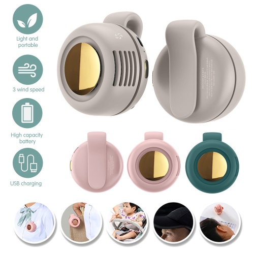 Whirlwind Leafless Fan, Mini Whirlwind Fan for Waist Clip Fan, USB Charging Silent Portable Mini Fan For Home And Outdoor Travel