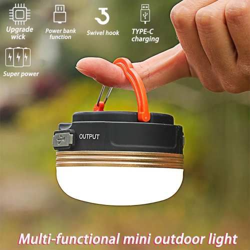2 LED Camping Lantern, Rechargeable Portable Tent Light, Adjustable Light Modes, Electric Lantern Flashlight for