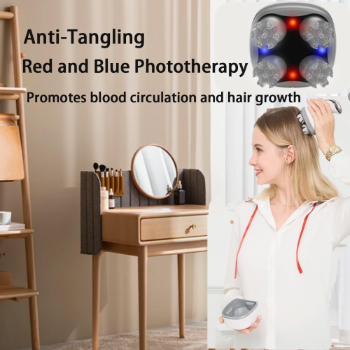 Appareil de massage pour le cuir chevelu, appareil de massage électrique pour le cuir chevelu, appareil de massage pour la tête étanche, stress du