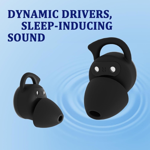 Invisible Sleep Headphones,Sleep Earbuds for Side Sleepers,Noise Blocking Sleep Earbuds,Bluetooth Wireless Earbuds,In-Ear Earphones for Sleeping