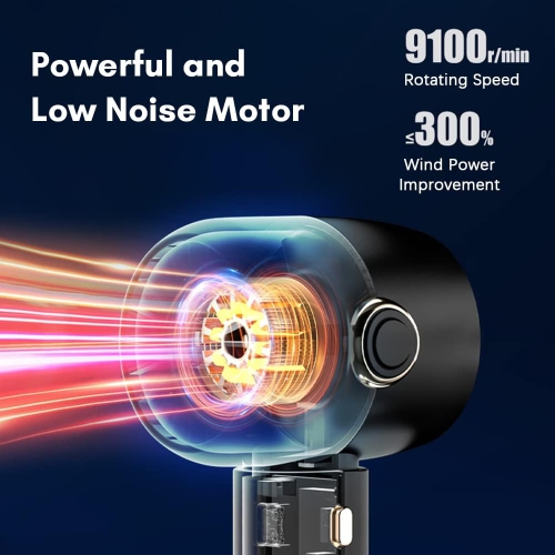 Portable Cordless Desk Fan - 5 Adjustable Speeds, LED Display, Low Noise,1800Mah, Durable ABS Material for Indoor/Outdoor Cooling Use