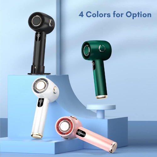 Portable Cordless Desk Fan - 5 Adjustable Speeds, LED Display, Low Noise,1800Mah, Durable ABS Material for Indoor/Outdoor Cooling Use