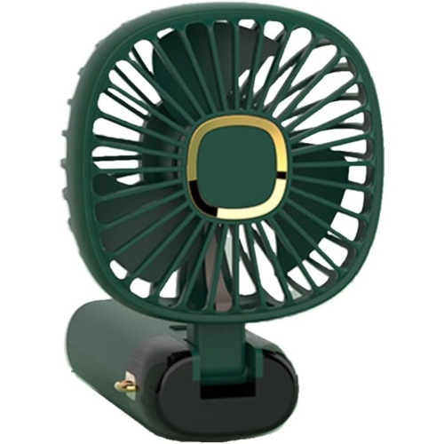 Multi-angle USB table fan with mobile phone holder - portable handheld/table fan with adjustable speed, LED display, 3-6 hours battery life, suitable