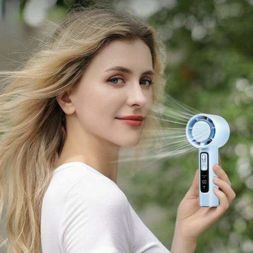 Smart Digital Fan with 100 Wind Speeds - Portable Rechargeable Cooling Fan with LED Display for Indoor Outdoor Use, Ultra Lightweight Design