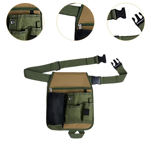 Garden Tool Belt Utility Belt Apron Easy to Use Portable Storage Waist Bag for Carpenters, Plumbers, Woodworkers, Builders, Gardeners