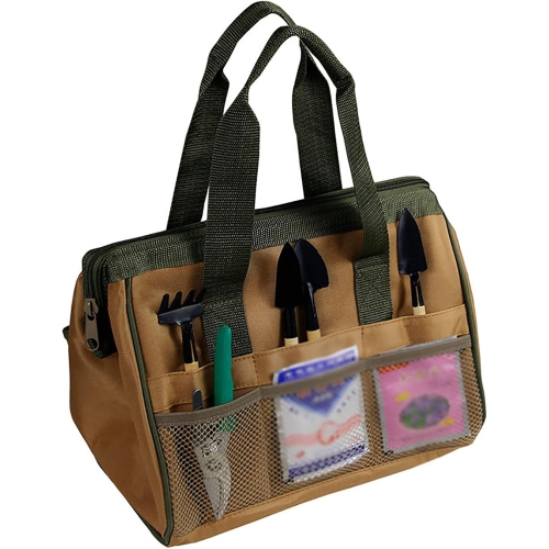 Gardening tool bag Garden hand tool set Multi-pocket hardware tool kit Tool bag Electrician tool organizer Gardening tool storage