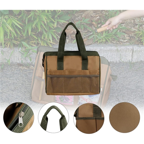 Gardening tool bag Garden hand tool set Multi-pocket hardware tool kit Tool bag Electrician tool organizer Gardening tool storage